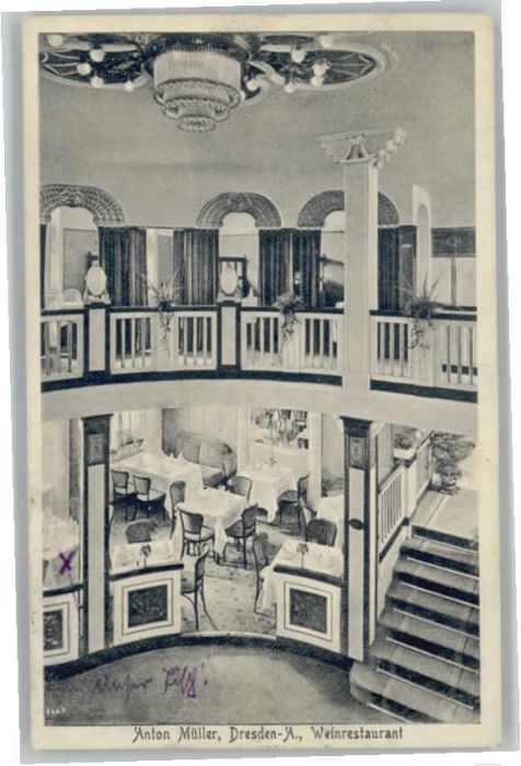 DRESDEN Elbe Weinrestaurant Anton Mueller