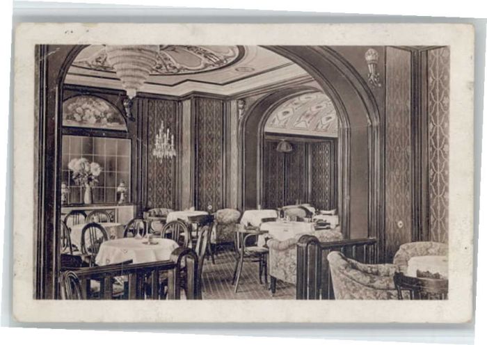 DRESDEN Elbe Cafe Koenigs Diele Gustav Muehlbach x