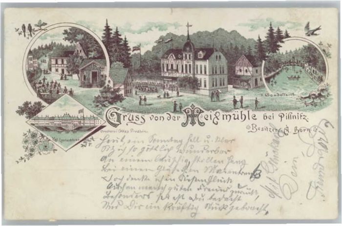 Pillnitz Meixmühle Lustschloss Gondelteich