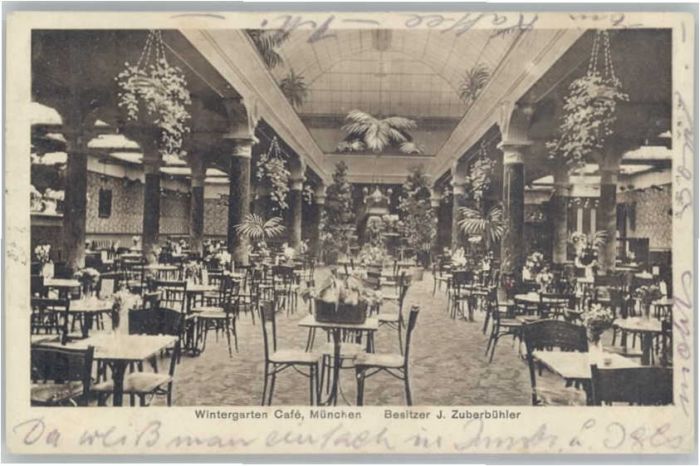 Muenchen Bayern intergarten Cafe