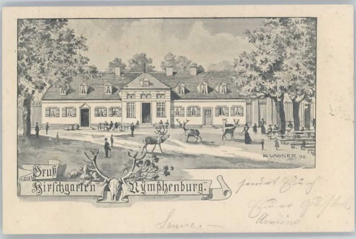 Nymphenburg Künstler R. Wagner Kirschgarten