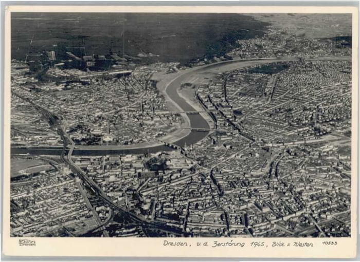 DRESDEN Elbe Fliegeraufnahme