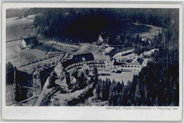 Scheidegg Allgaeu Scheidegg Fliegeraufnahme Heilanstalt