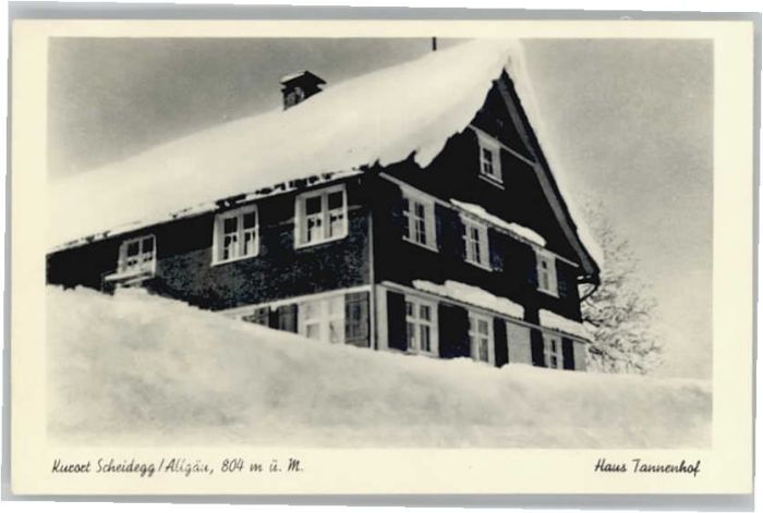 Scheidegg Allgaeu Scheidegg Haus Tannenhof