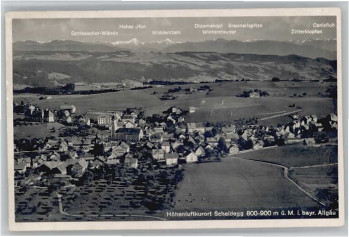 Scheidegg Allgaeu Scheidegg Fliegeraufnahme