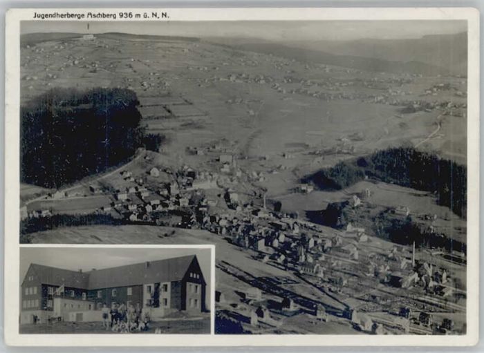 Sachsenberg-Georgenthal Fliegeraufnahme Aschberg Jugendherberge