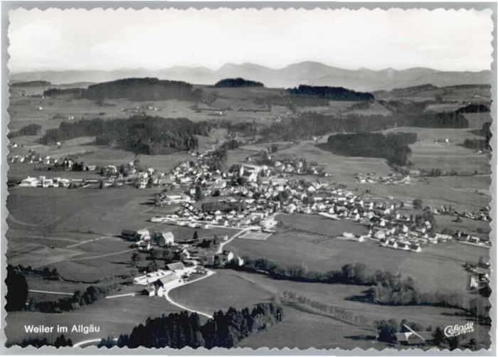 Weiler-Simmerberg Weiler Allgäu Fliegeraufnahme