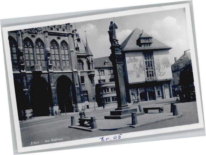 ERFURT  CITY Rathaus Denkmal