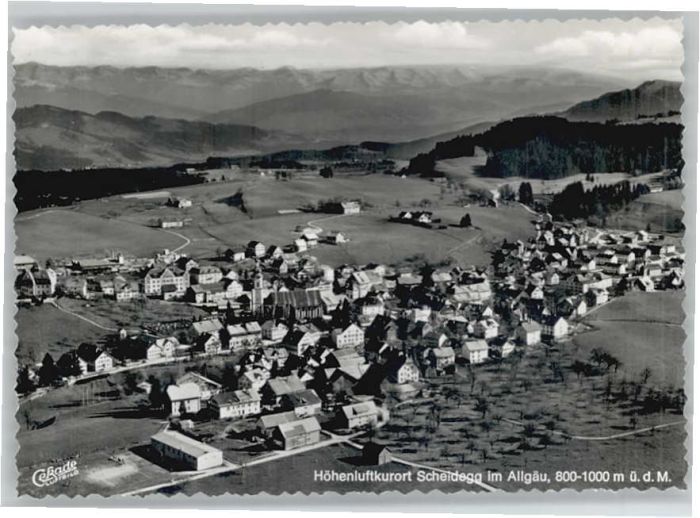Scheidegg Allgaeu Scheidegg Fliegeraufnahme