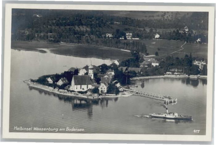 Wasserburg Bodensee Fliegeraufnahme