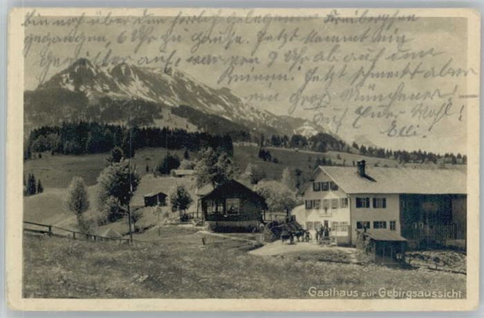 Oberstdorf Gasthaus zur Gebirgsaussicht