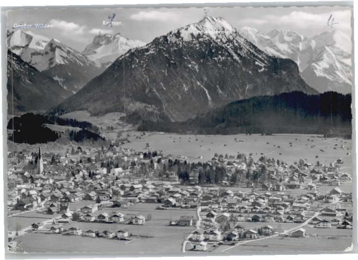 Oberstdorf Fliegeraufnahme