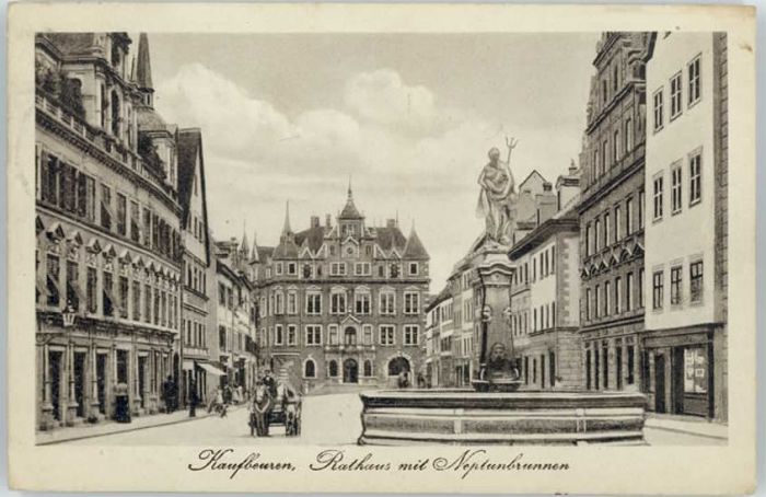 Kaufbeuren Rathaus Neptunbrunnen