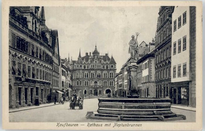 Kaufbeuren Rathaus Neptunbrunnen