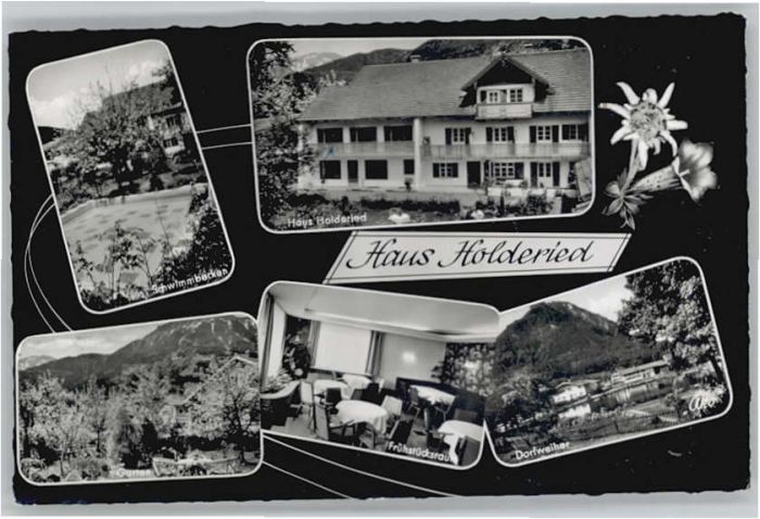 Pfronten Ostallgaeu Bayern Haus Holderied Dorf Allgaeu