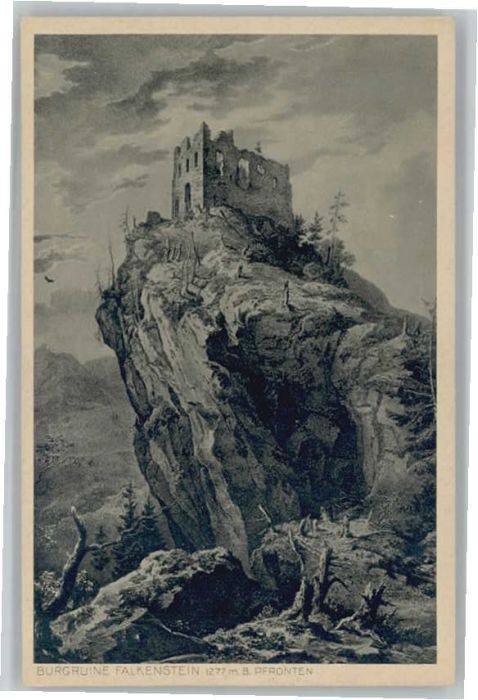 Pfronten Ostallgaeu Bayern Burgruine Falkenstein