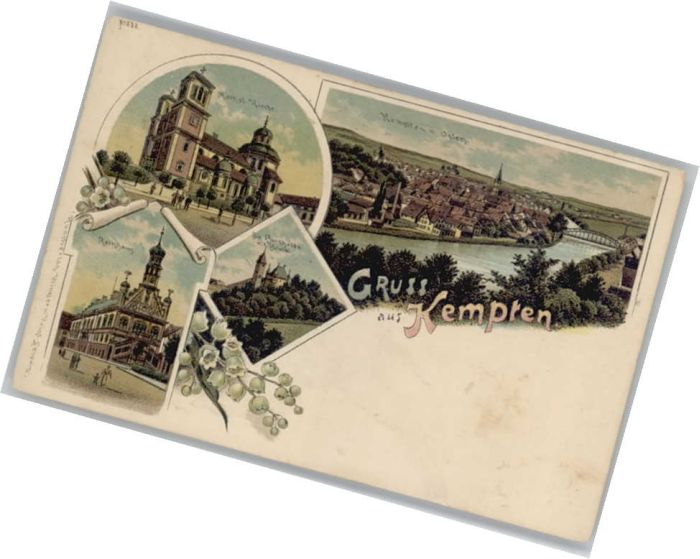 Kempten Kirche Rathaus Burghalde