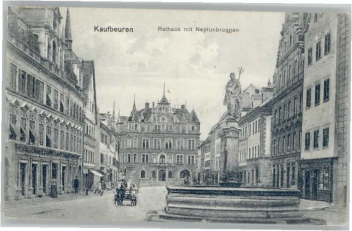Kaufbeuren Rathaus Neptunbrunnen
