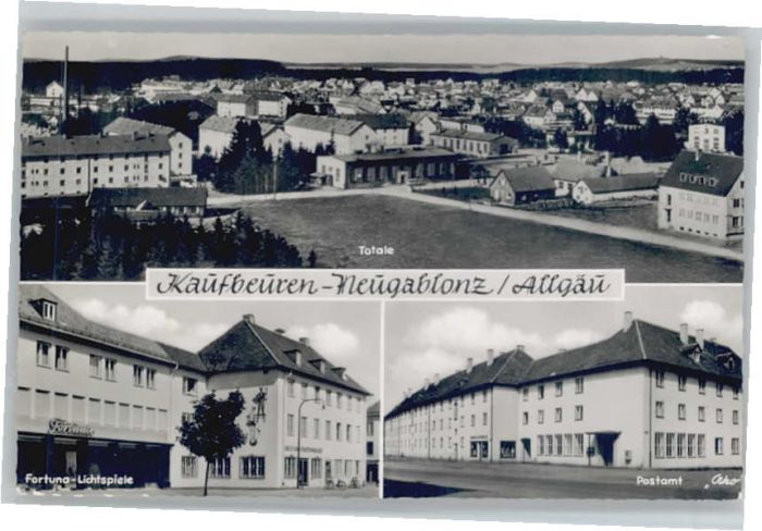 Neugablonz Fortuna Lichtspiele Postamt