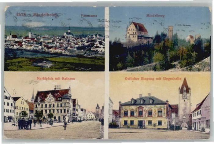 Mindelheim Mindelburg Marktplatz Rathaus Siegeshal