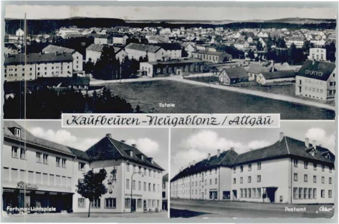 Neugablonz Fortuna Lichtspiele Postamt