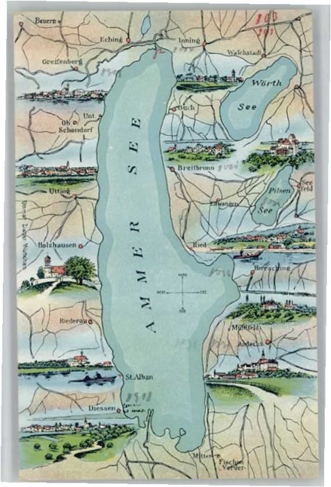 Diessen Ammersee Fliegeraufnahme