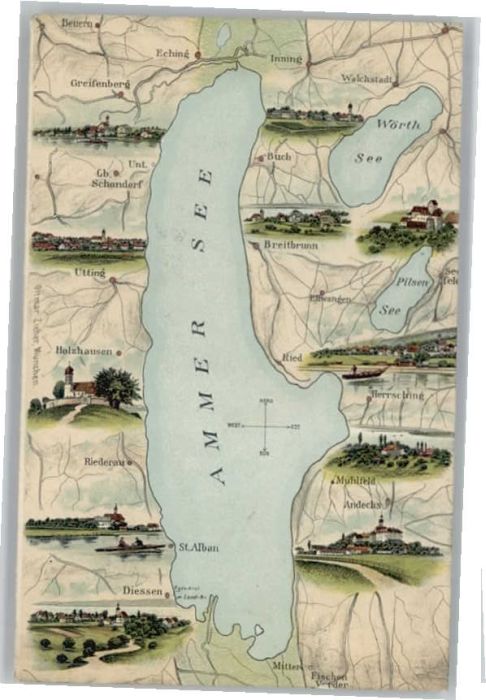 Diessen Ammersee Fliegeraufnahme