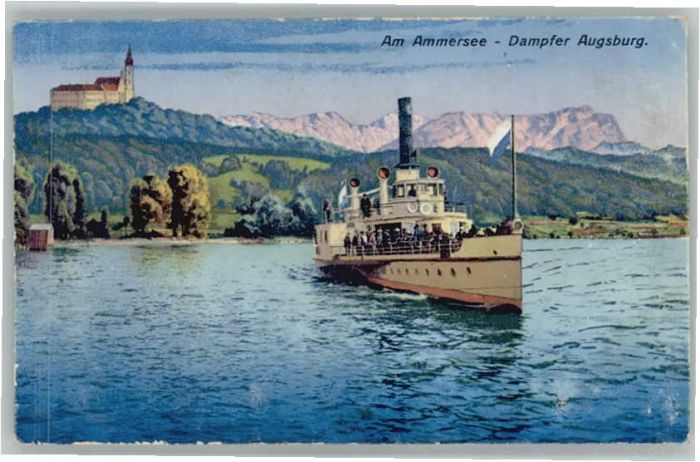 Diessen Ammersee Dampfer Augsburg