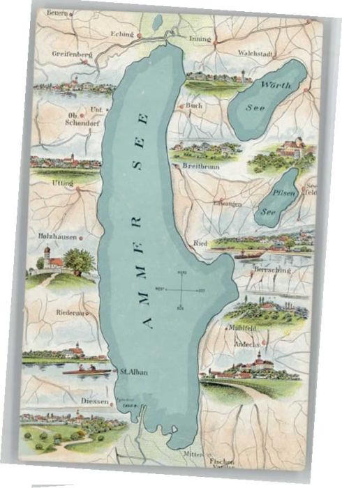 Diessen Ammersee Fliegeraufnahme