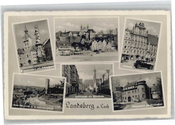 Landsberg Lech Landsberg Marienbrunnen Schmalzturm