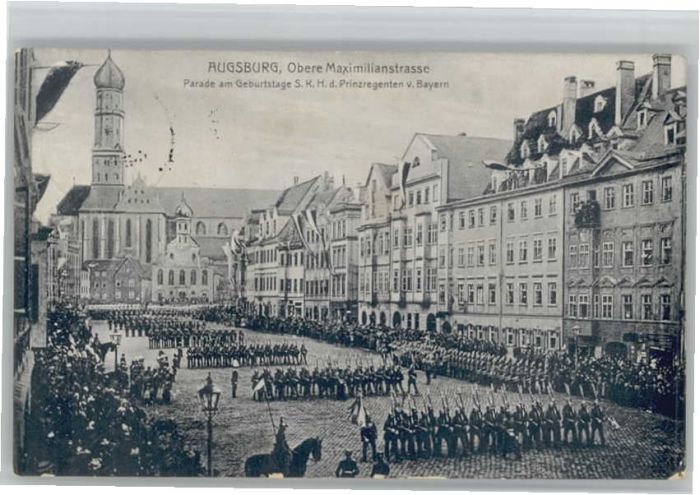 Augsburg Geburtstag Prinzregenten von Bayern