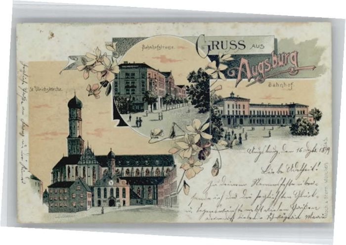 Augsburg Bahnhofstrasse St Ulrich Kirche