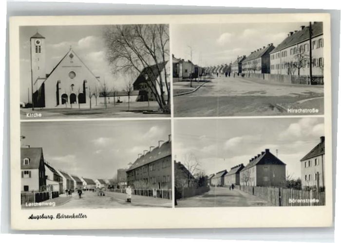 AUGSBURG  CITY Larchenweg Baerenstrasse Hirschstrasse