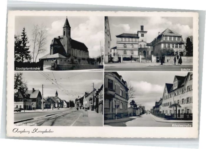 AUGSBURG  CITY Ulmer Strasse Roesselestrasse