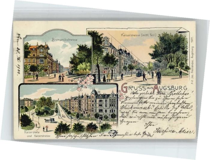 Augsburg Kaiserstrasse Bismarckstrasse Kaiserpla