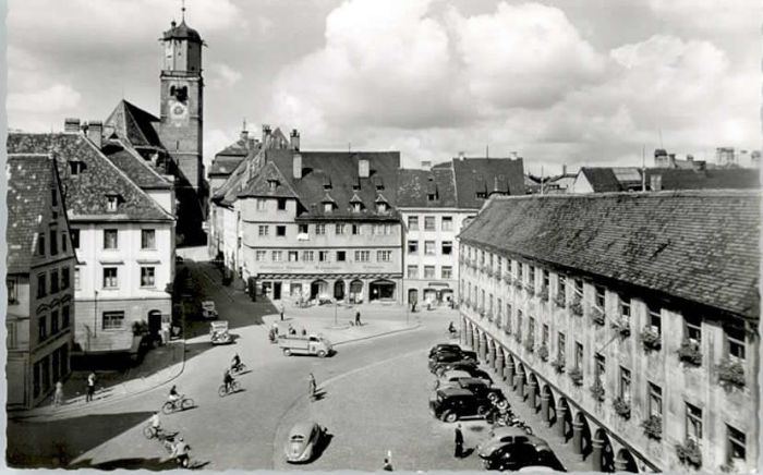 Memmingen Bayern Marktplatz Steuerhaus St Martinskirche