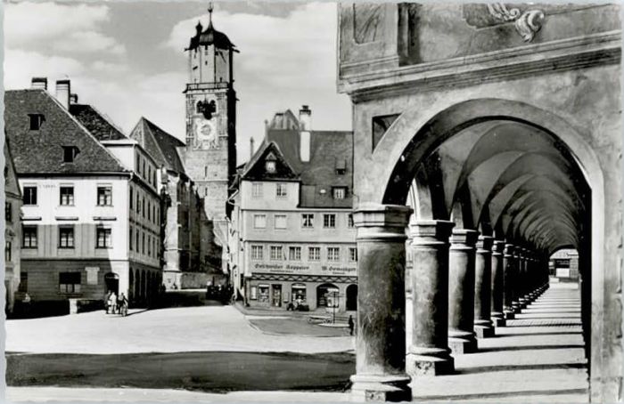 Memmingen Bayern Marktplatz St Martinskirche