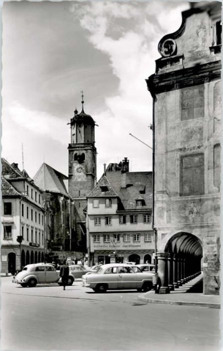 Memmingen Bayern Marktplatz St Martinskirche