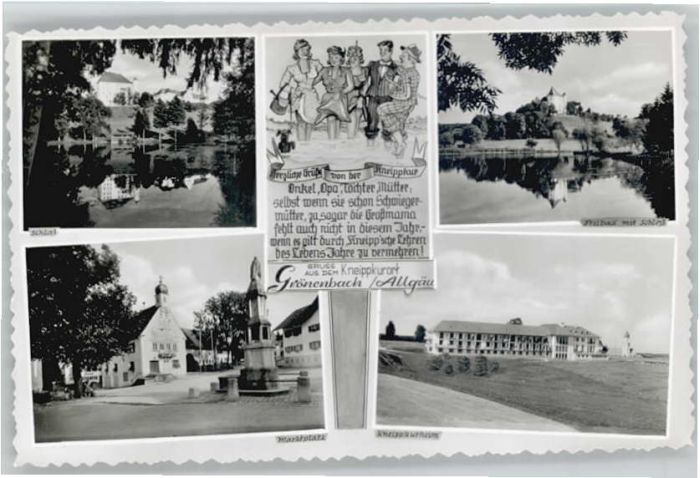 Bad Groenenbach chloss Marktplatz Kneippkurheim