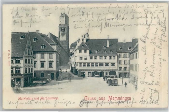 Memmingen Marktplatz Martinsturm