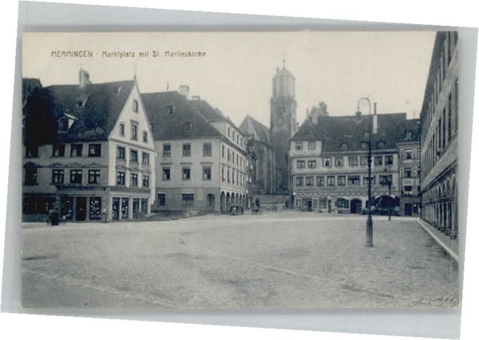 Memmingen Bayern Marktplatz St Martinskirche