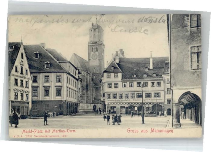 Memmingen Marktplatz Martinsturm