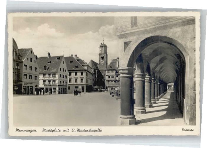 Memmingen Bayern Marktplatz St Martinskapelle