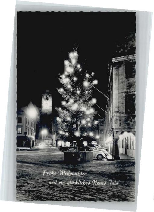 Memmingen Bayern Marktplatz Weihnachtsgruesse