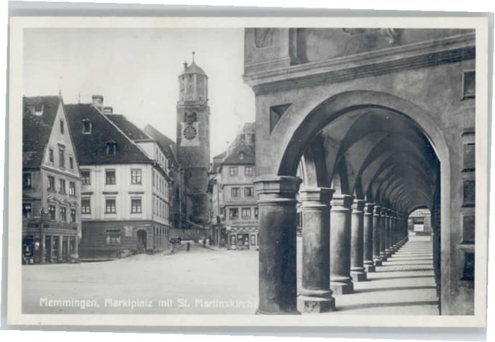 Memmingen Bayern Marktplatz St Martinskirche