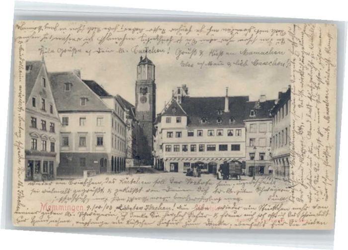 Memmingen Bayern Marktplatz