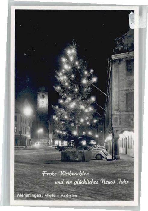 Memmingen Bayern Marktplatz Weihnachtsgruesse