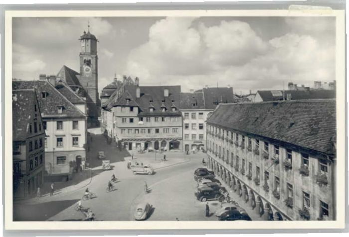 Memmingen Bayern Marktplatz Steuerhaus St Martinskirche
