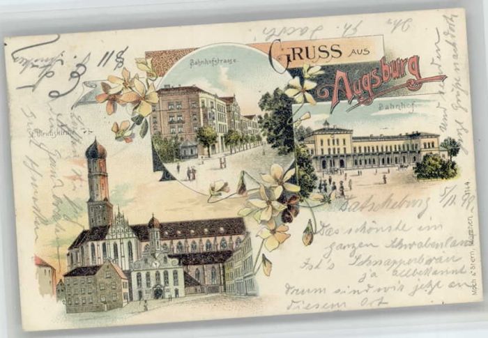 Augsburg Bahnhofstrasse Bahnhof St. Ulrichskirch