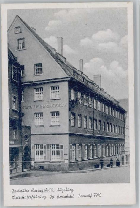 AUGSBURG  CITY Gaststaette Haeringsbraeu *